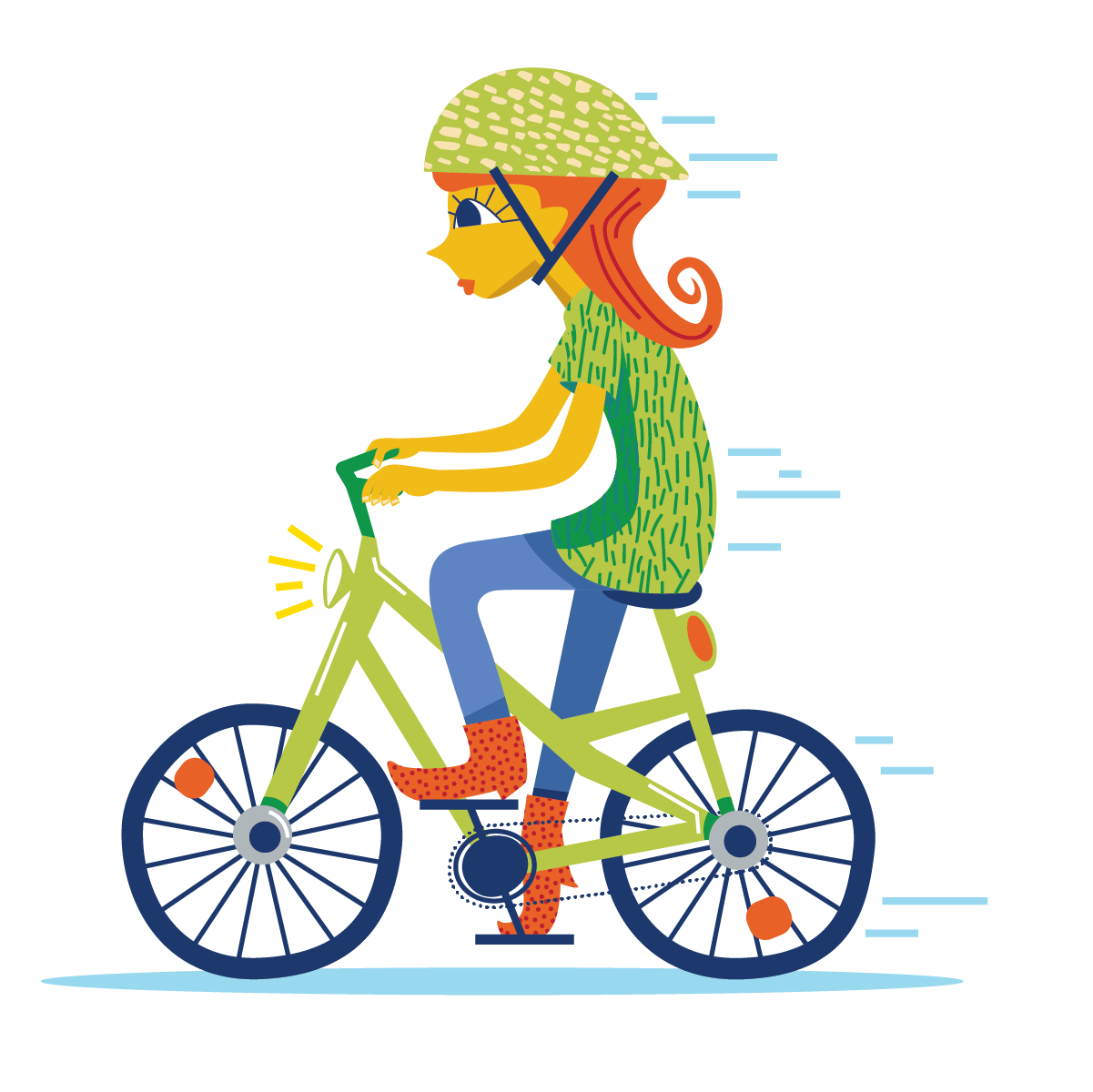 Kid on a bike